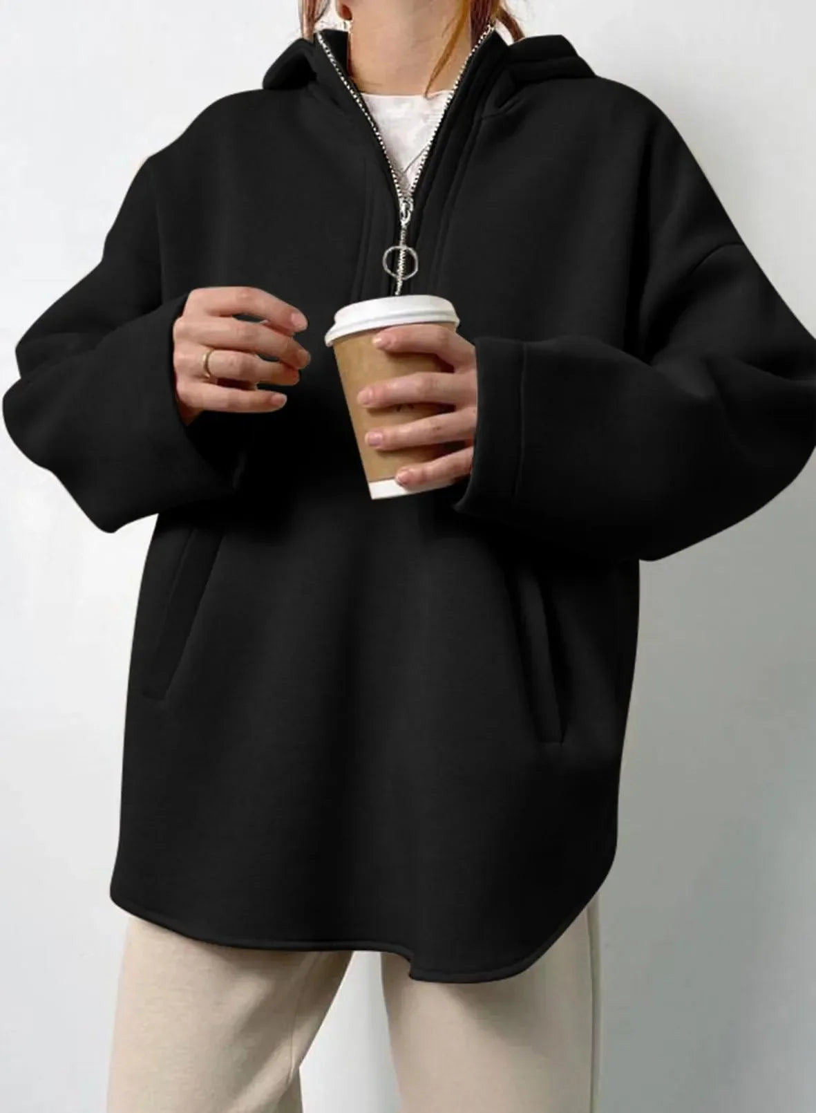 REVOSSA™ CALLY HALF ZIP HOODIE