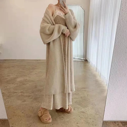 REVOSSA™ FLUFFY LONG CARDIGAN