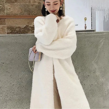 REVOSSA™ FLUFFY LONG CARDIGAN