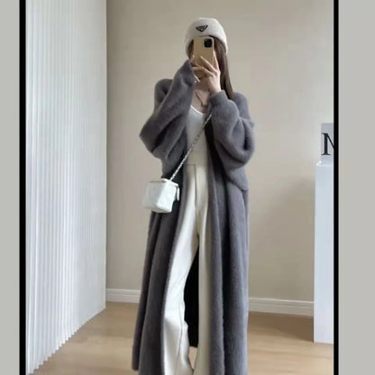 REVOSSA™ FLUFFY LONG CARDIGAN