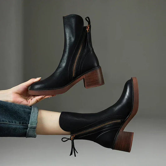 BOTTINES EN CUIR REVOSSA™ 