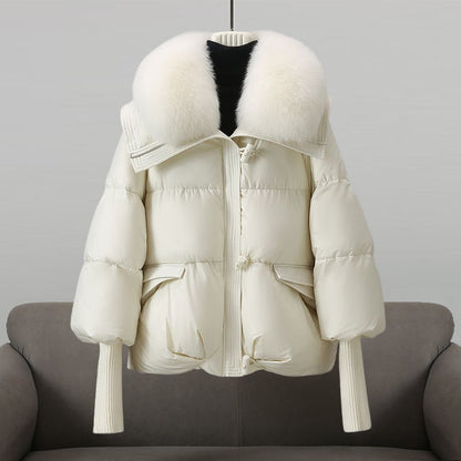 REVOSSA™ ROSE FUR PUFFER JACKET