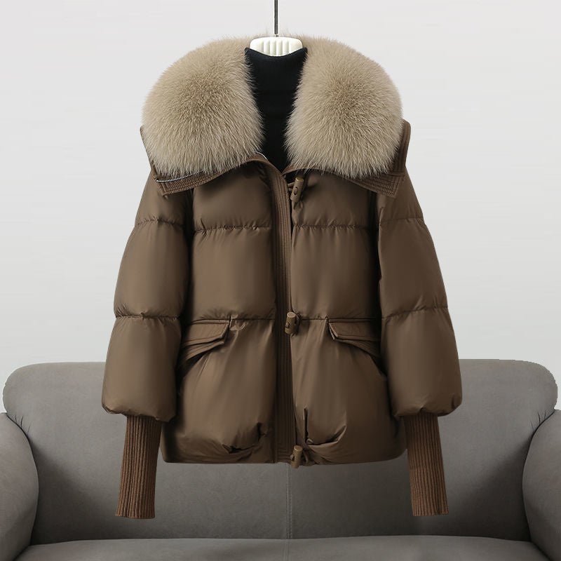 REVOSSA™ ROSE FUR PUFFER JACKET